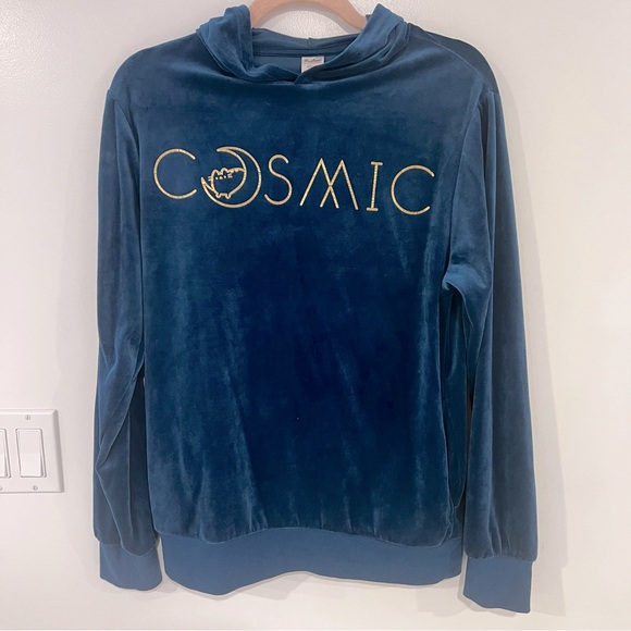 Pusheen Tops - Pusheen Cosmic Hooded Pullover Teal Blue Women’s Sz S